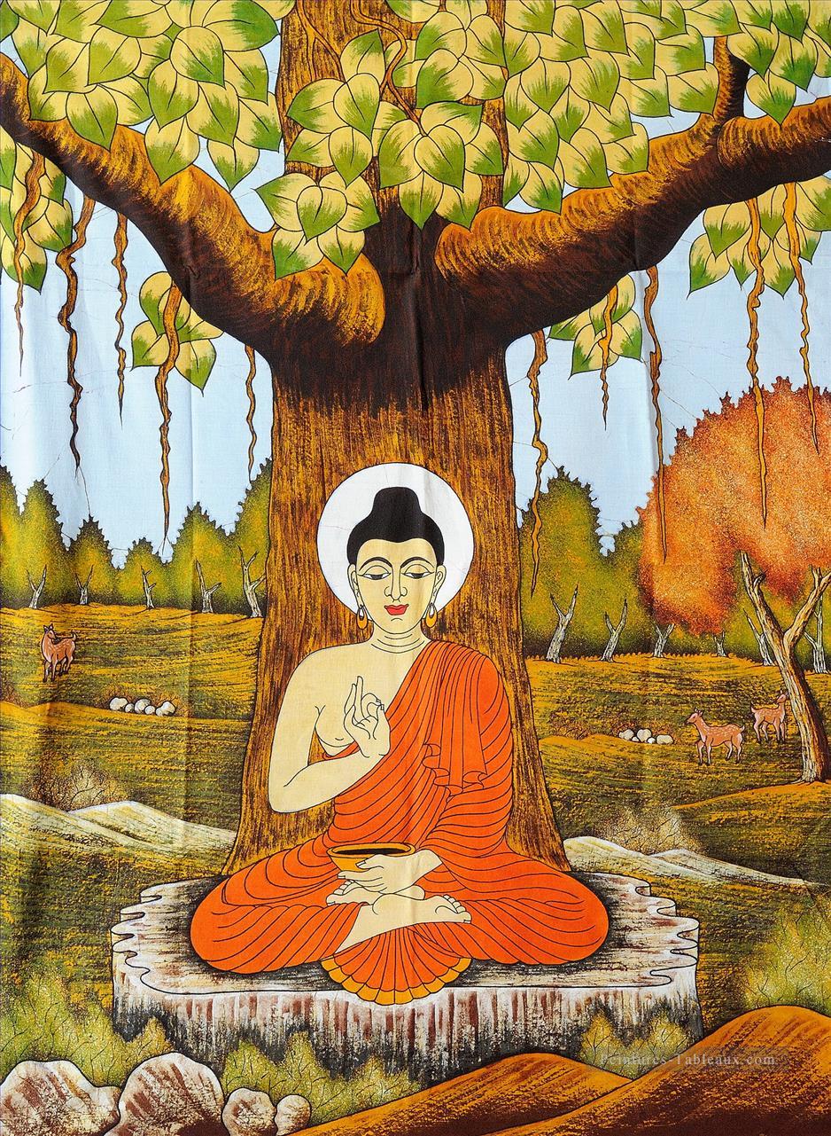 Le bouddhisme sacré de la Bodhi Peintures à l'huile
